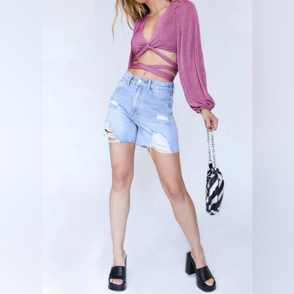 ADI LONG SLEEVE TOP PURPLE - Picture 6 of 8